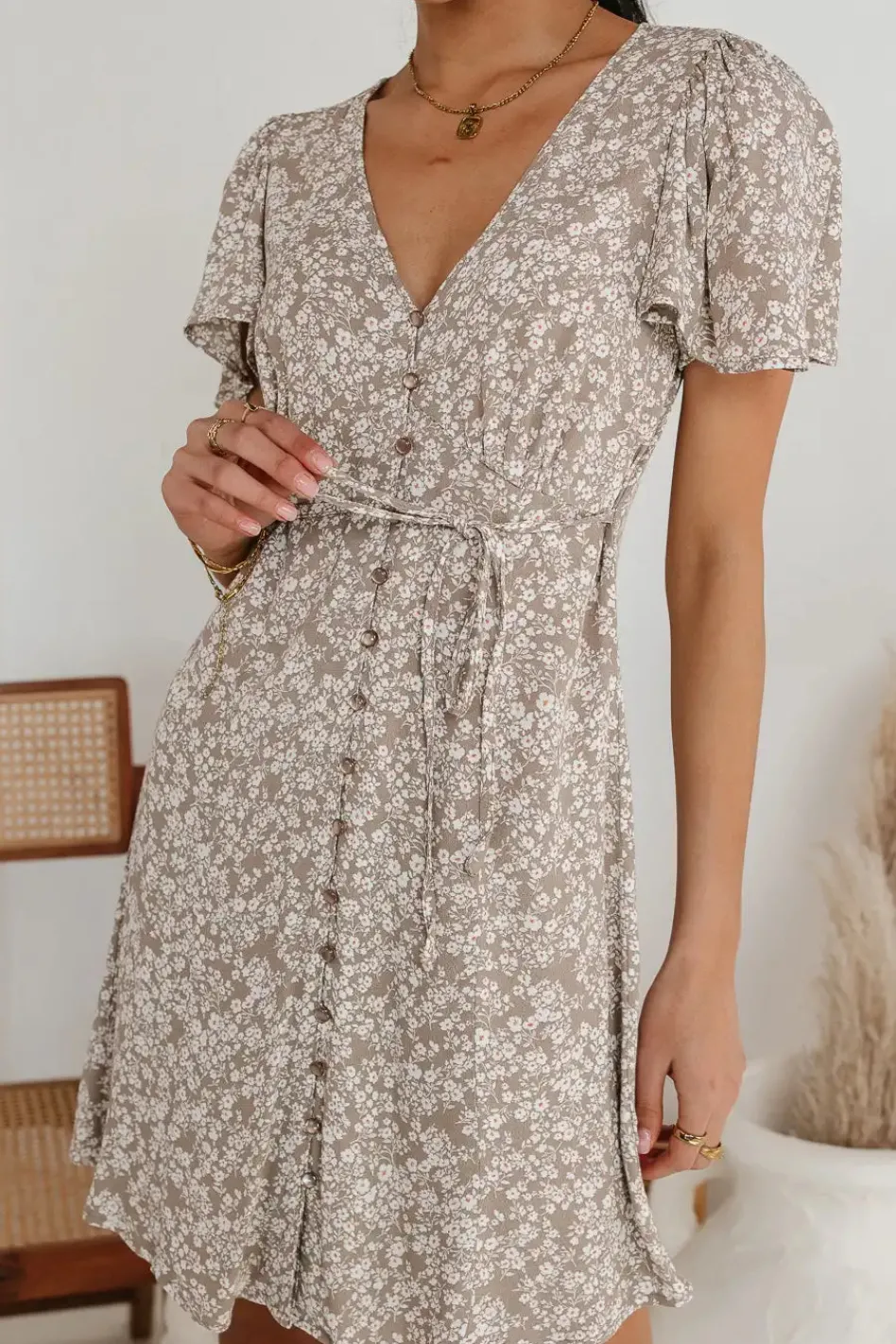Bohme Abbie Floral Mini Dress in