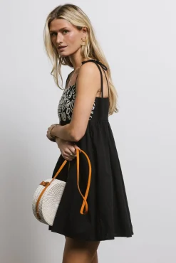 Bohme Abstract Embroidered Mini Dress in - FINAL SALE