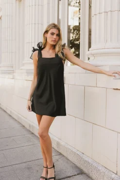 Bohme Adelle Satin Mini Dress