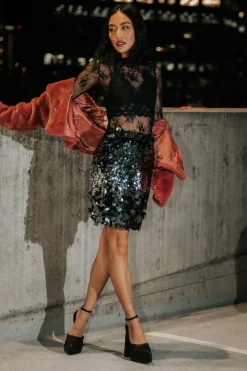 Bohme Alessia Sequin Mini Skirt