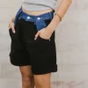 Bohme Alex Colorblock Denim Shorts in - FINAL SALE