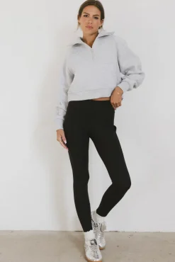 Bohme Alyssa Half Zip in Heather Grey