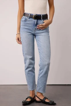 Bohme Amelia Straight Leg Jeans in Light Wash - FINAL SALE