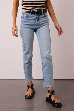 Bohme Amelia Straight Leg Jeans in Light Wash - FINAL SALE