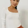 Bohme Amy Square Neck Bodysuit in