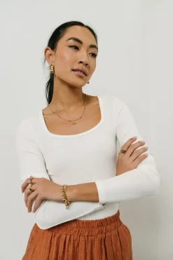 Bohme Amy Square Neck Bodysuit in