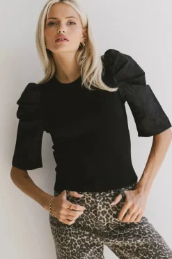 Bohme Andrea Mixed Media Top in