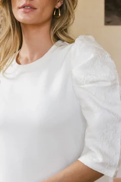Bohme Andrea Mixed Media Top in