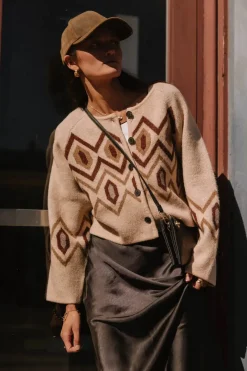 Bohme Angelica Geometric Cardigan in