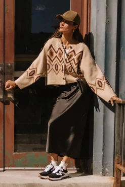 Bohme Angelica Geometric Cardigan in