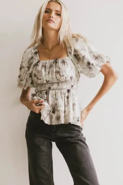 Bohme Arden Floral Tie Blouse