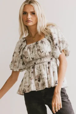 Bohme Arden Floral Tie Blouse
