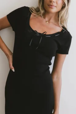 Bohme Ariah Ribbon Trim Sweater Dress in