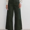 Bohme Aspen Wide Leg Pants in Hunter Green