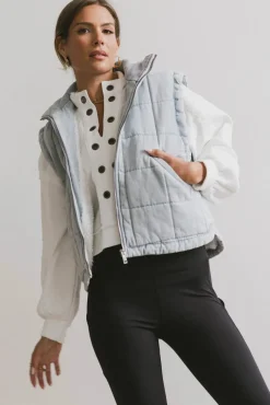 Bohme Audren Quilted Denim Vest