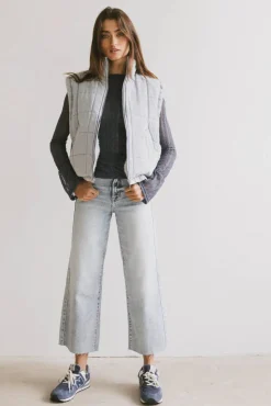 Bohme Audren Quilted Denim Vest