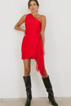 Bohme Audria Fringe Mini Dress in