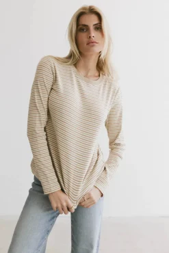 Bohme August Striped Ribbed Top