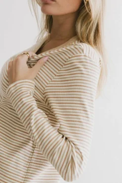 Bohme August Striped Ribbed Top