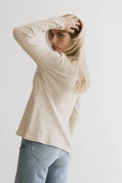 Bohme August Striped Ribbed Top