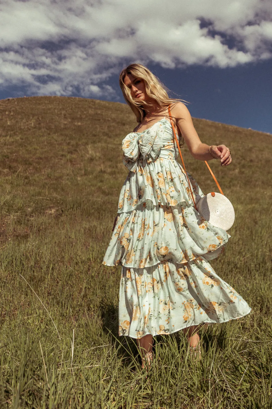 Bohme Ava Floral Midi Dress in - FINAL SALE