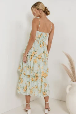 Bohme Ava Floral Midi Dress in - FINAL SALE