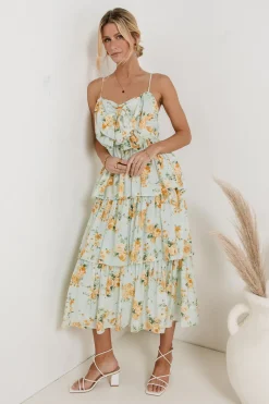 Bohme Ava Floral Midi Dress in - FINAL SALE