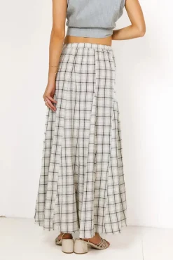 Bohme Avril Plaid Maxi Skirt
