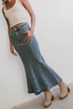 Bohme Azzy Denim Mermaid Skirt