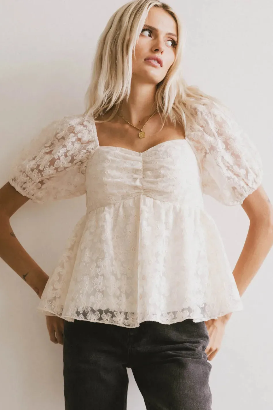 Bohme Baylinn Floral Peplum Top