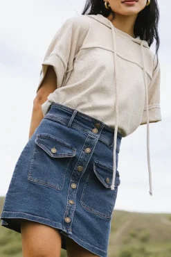 Bohme Beatrice Denim Mini Skirt