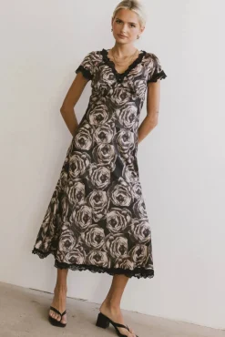 Bohme Beatriz Lace Trim Maxi Dress