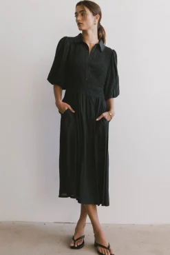Bohme Belen Midi Dress in Dark