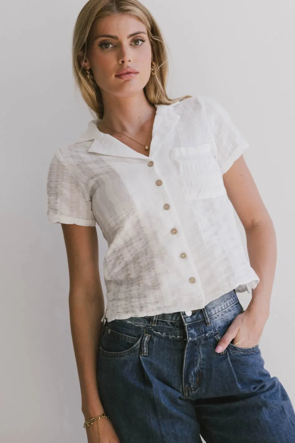 Bohme Berenice Textured Button Up in