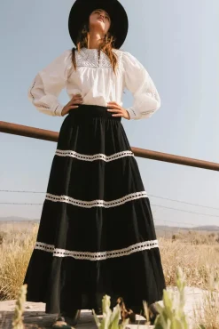 Bohme Betsie Lace Trim Maxi Skirt