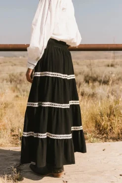 Bohme Betsie Lace Trim Maxi Skirt