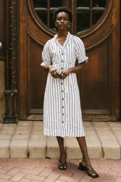 Bohme Bextor Striped Midi Dress