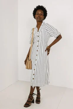 Bohme Bextor Striped Midi Dress