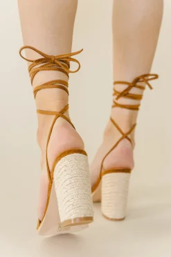 Bohme Bianca Lace Up Heels in - FINAL SALE