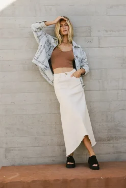 Bohme Blythe Denim Skirt in