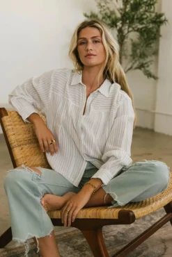 Bohme Bret Striped Button Up
