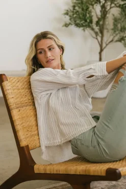 Bohme Bret Striped Button Up