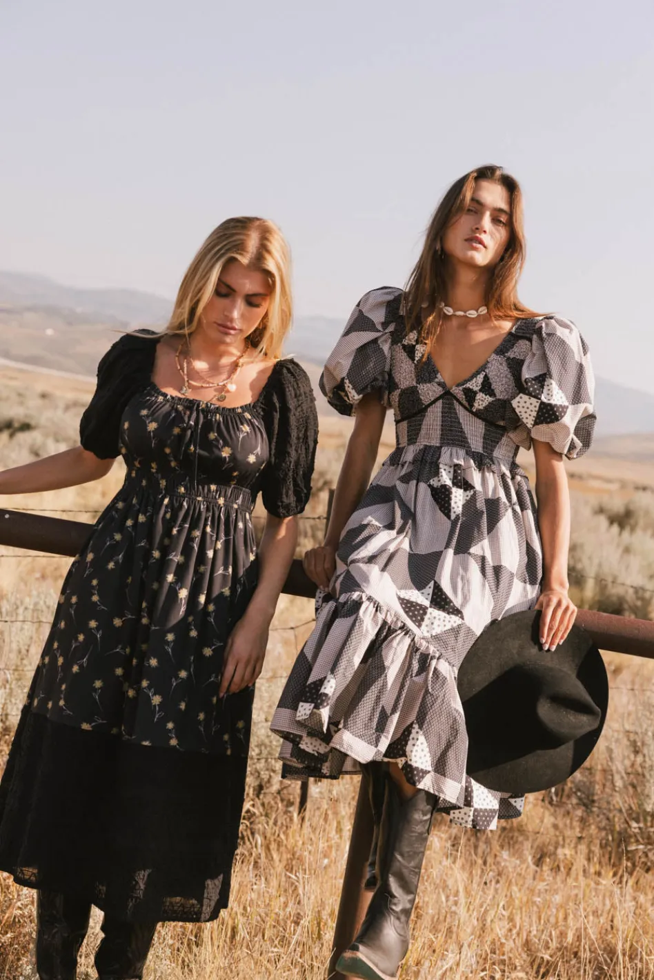 Bohme Brielle Patchwork Midi Dress