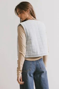 Bohme Brodie Quilted Denim Vest