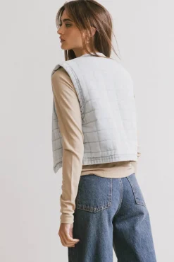 Bohme Brodie Quilted Denim Vest