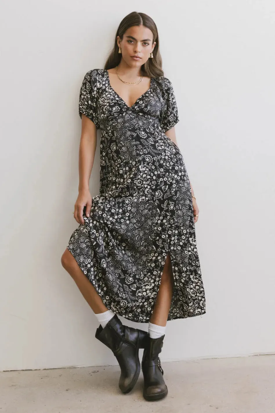 Bohme Brynn Floral Midi Dress
