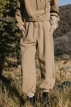 Bohme Callie Sherpa Joggers in - FINAL SALE
