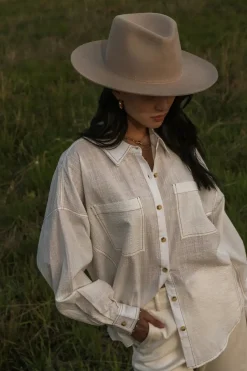 Bohme Calypso Collared Top