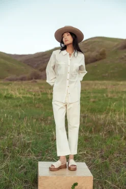 Bohme Calypso Collared Top