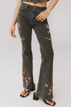 Bohme Camille Embroidered Flare Jeans